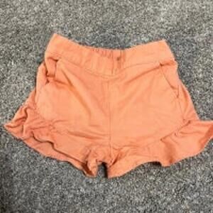 Janie and Jack Baby Girls Salmon Ruffled Shorts size 18-24 months